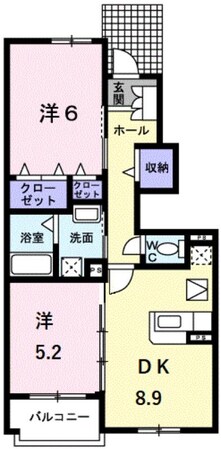 カトレーヴIIIの物件間取画像